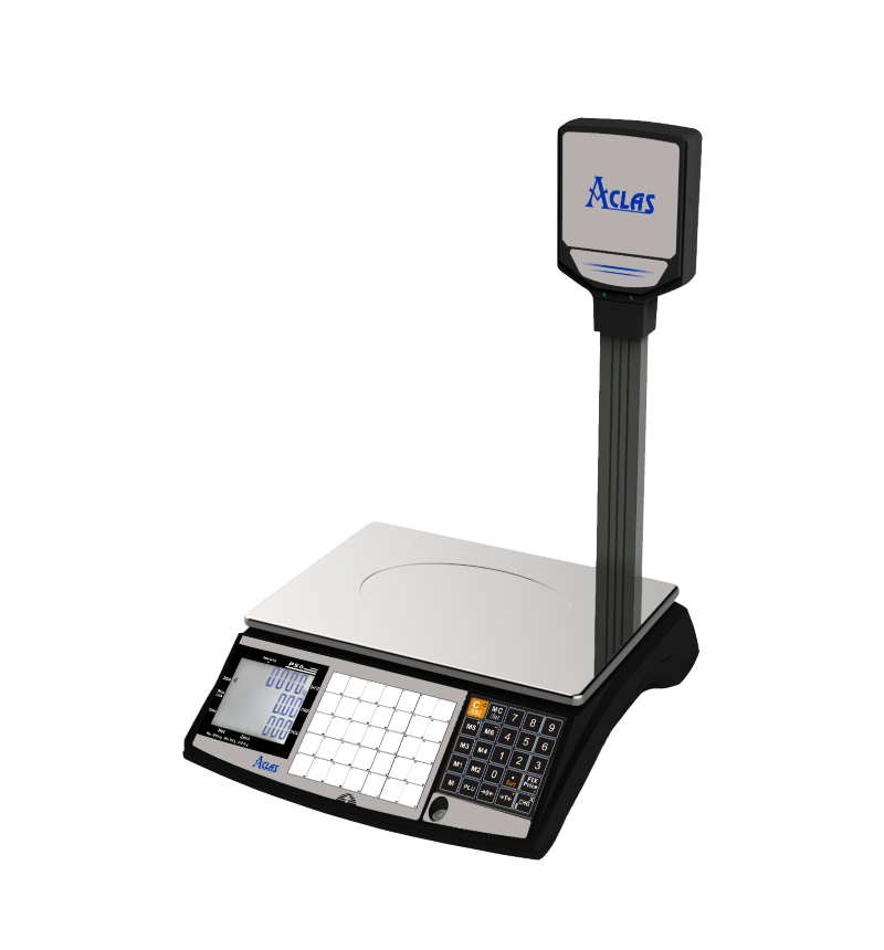 Ηλεκτρονικός Ζυγός ACLAS PS6D με κολώνα μπαταρίας & μνήμες