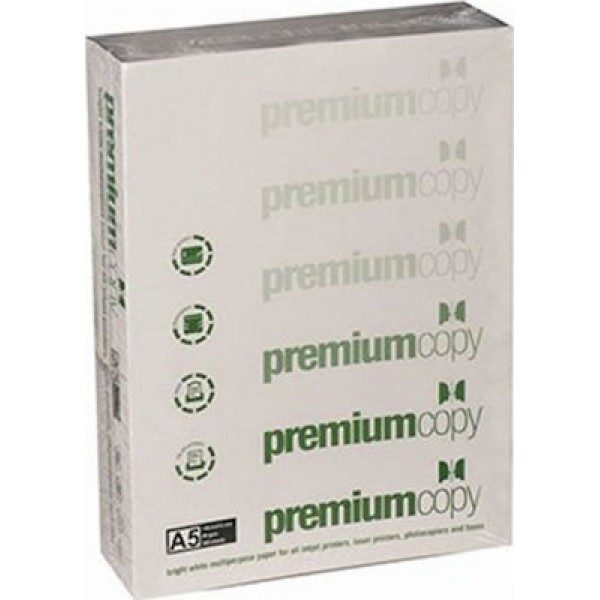 Χαρτί φωτοαντιγραφικό Premium Copy 80gr Α5 λευκό 500 φύλλα