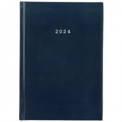 Ημερήσιο Ημερολόγιο 2024 Δεμένο 12x17 BASIC NEXT Μπλε