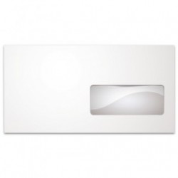Φάκελος Λευκός Αυτοκόλλητος Παράθυρο Δεξιά 11,5x23cm