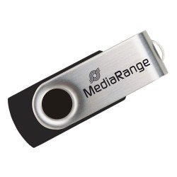 MediaRange USB 2.0 Flash Drive 128GB (Black/Silver) (MR913)